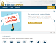 Tablet Screenshot of businessdanmark.dk